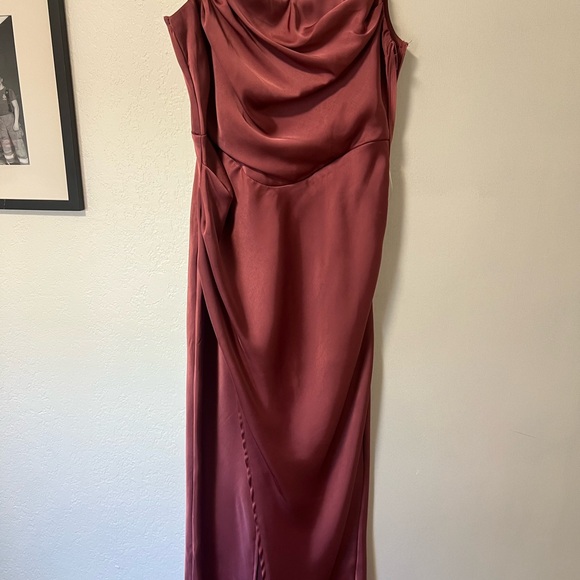 Pink satin midi dress!!! - Picture 3 of 4